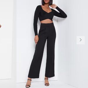 NWT Express Super High Waisted Straight Ankle Pant